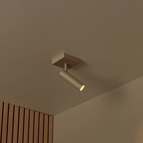 Lucide GRADO - Spot plafond - 1xGU10 (MR11) - Taupe - ambiance 1